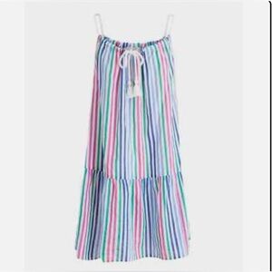 J. Crew Multicolor Striped Halter Dress